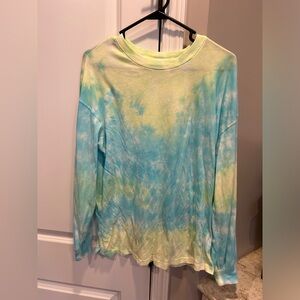 SO Long Sleeve Tee Juniors Medium Tie Dye